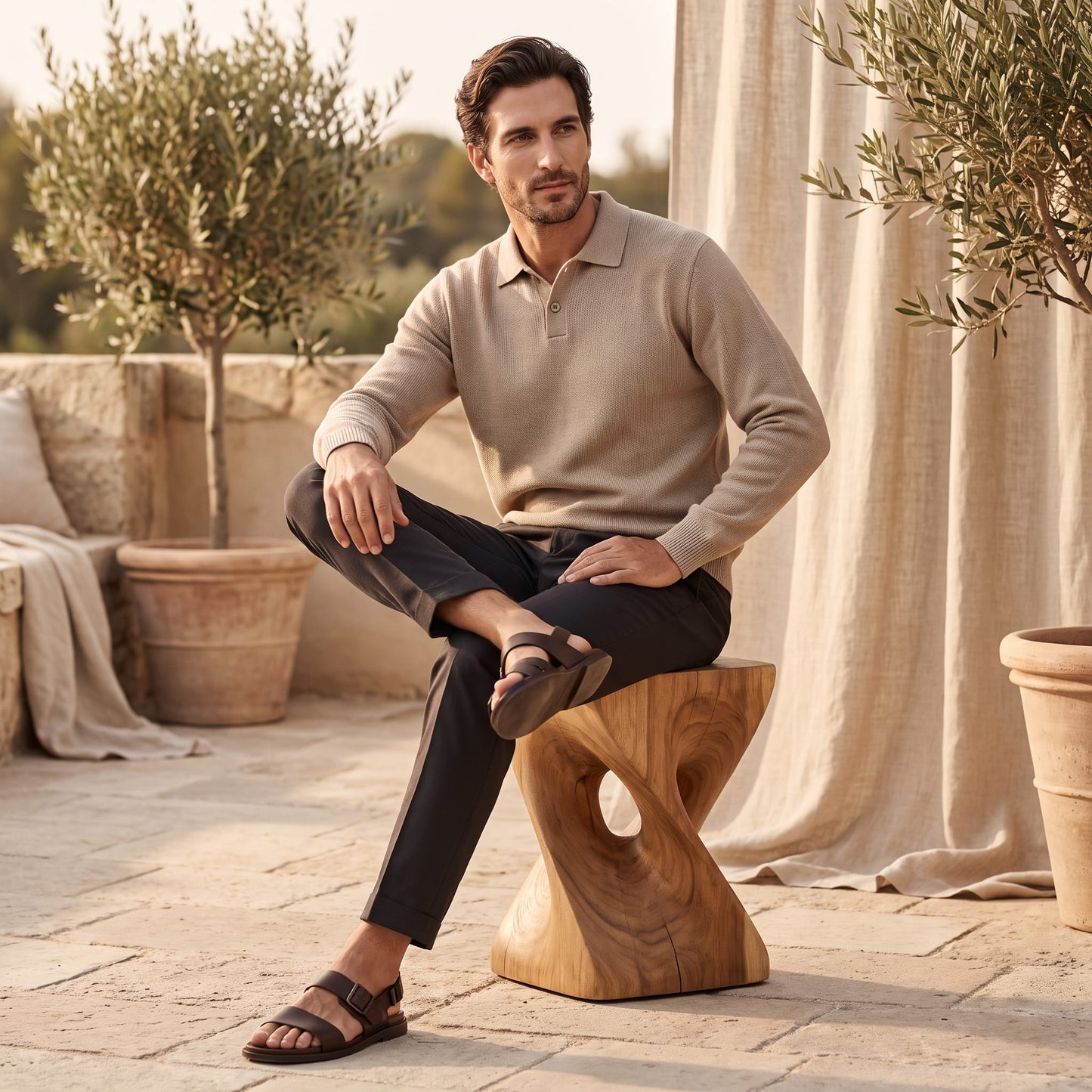 Herren Strickpullover mit Polokragen | Henner_6