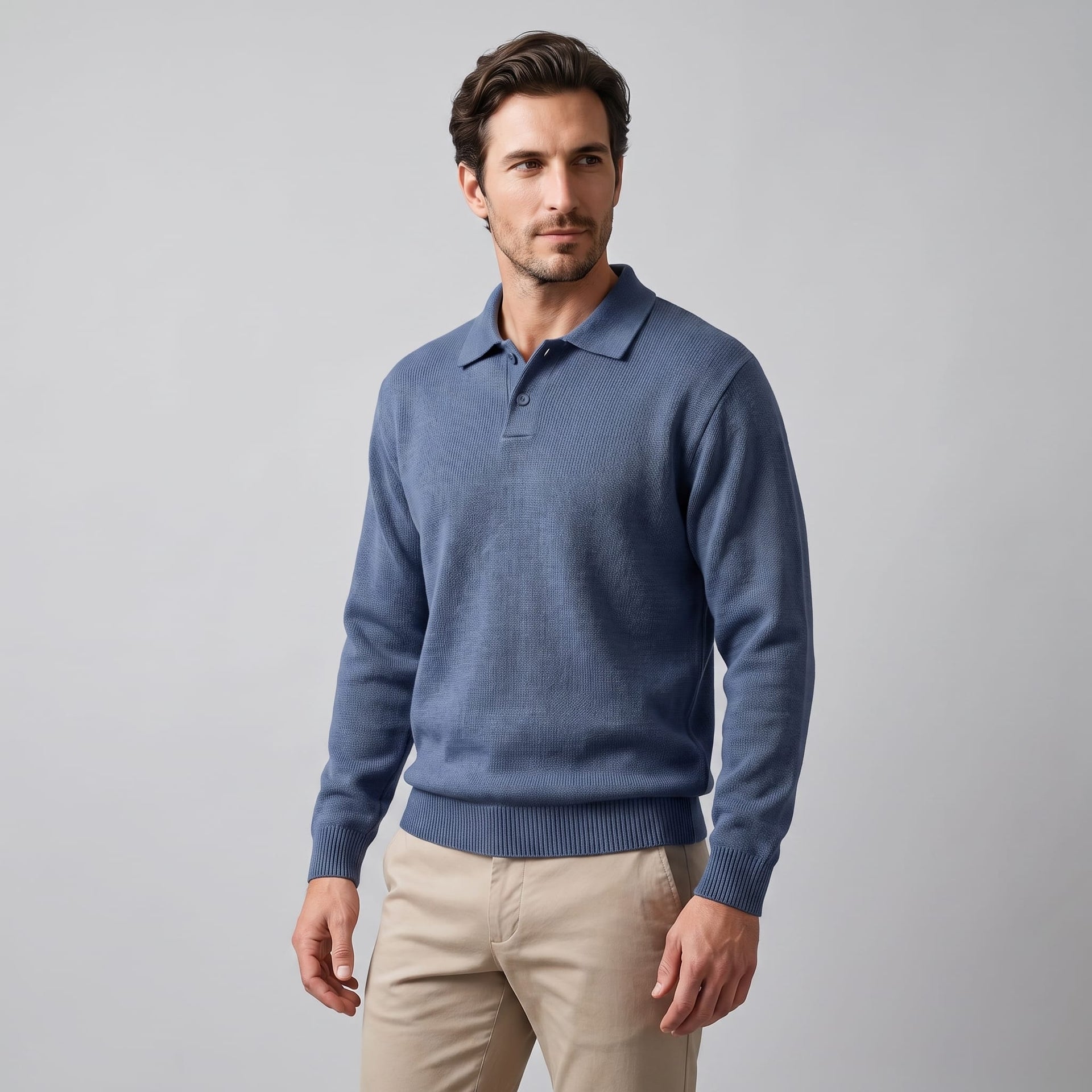 Herren Strickpullover mit Polokragen | Henner