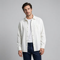 Herren Hemdjacke in Cord-Optik mit Druckknöpfen | Claas