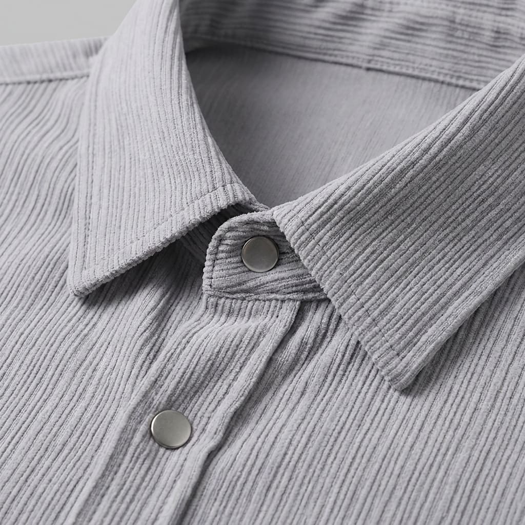 Herren Hemdjacke in Cord-Optik mit Druckknöpfen | Claas_17