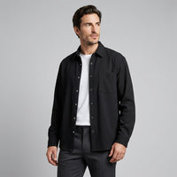 Herren Hemdjacke in Cord-Optik mit Druckknöpfen | Claas