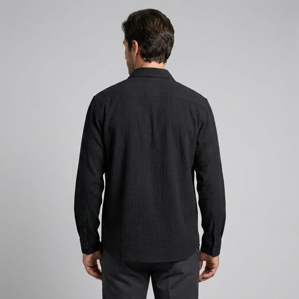 Herren Hemdjacke in Cord-Optik mit Druckknöpfen | Claas_21