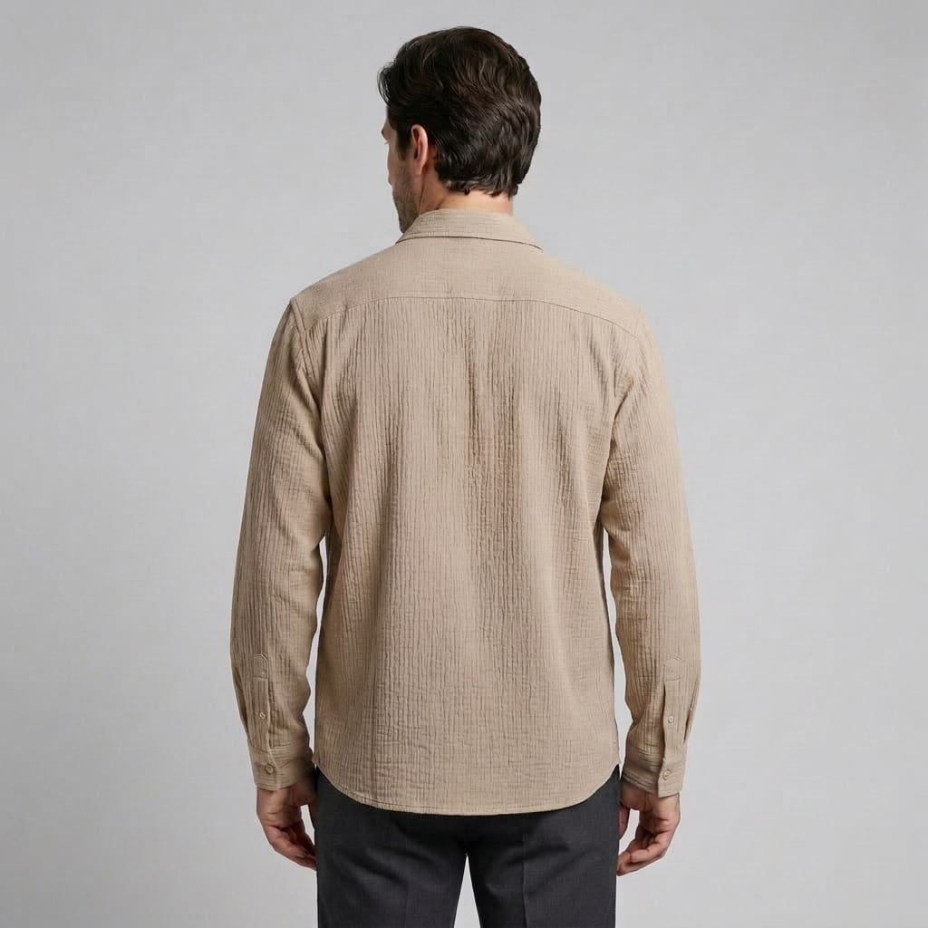 Herren Hemdjacke in Cord-Optik mit Druckknöpfen | Claas
