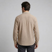 Herren Hemdjacke in Cord-Optik mit Druckknöpfen | Claas