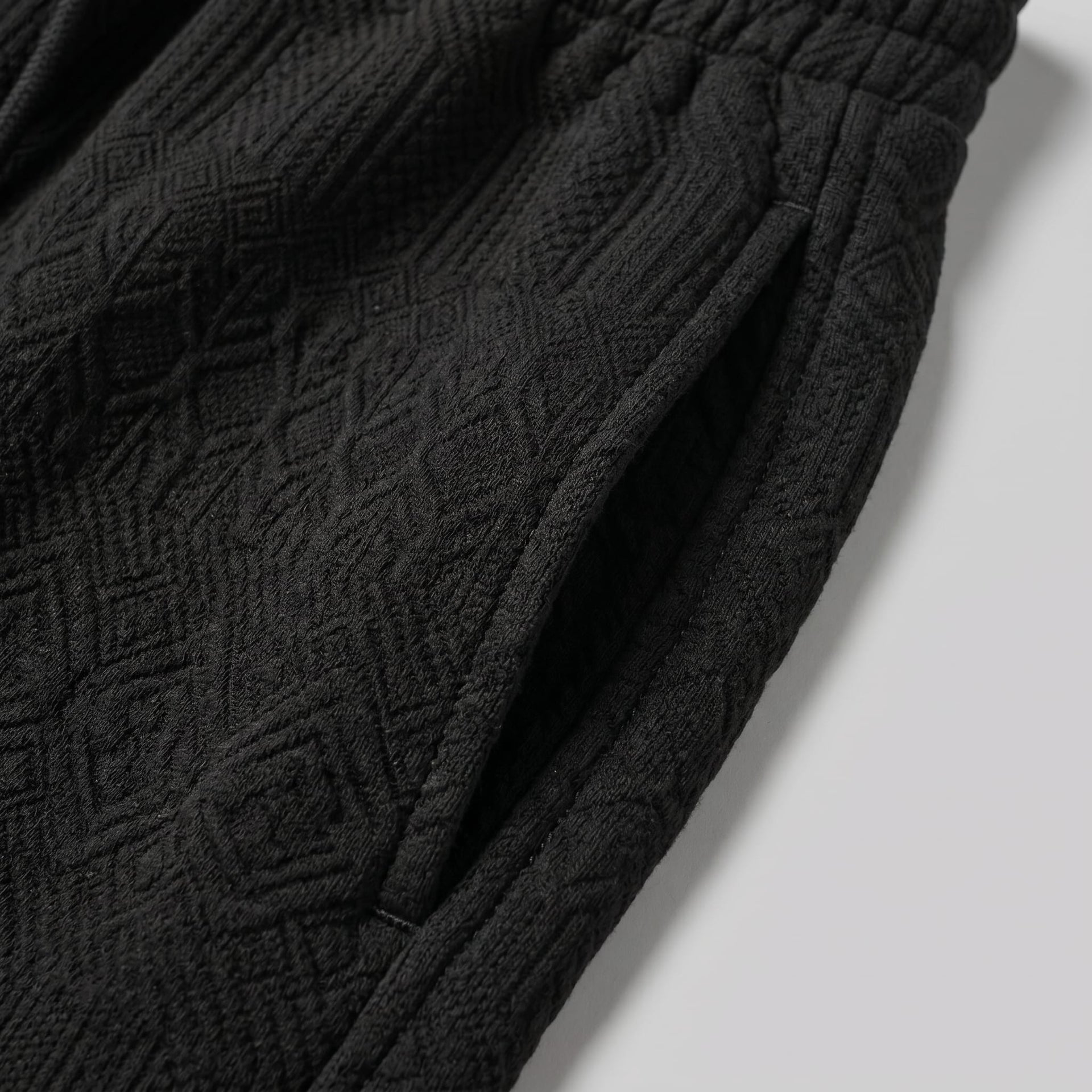 Herren Shorts mit Strukturmuster und Kordelzug | August