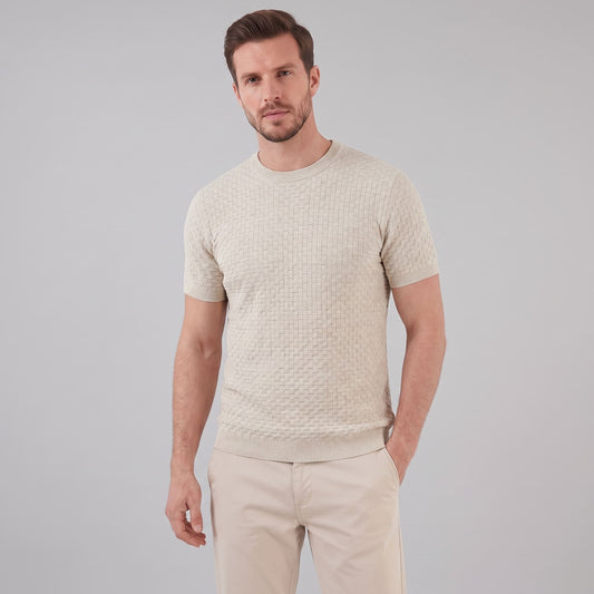 Herren Strickshirt mit Korbgeflecht-Struktur | Reinhard_1