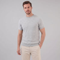 Herren Strickshirt mit Korbgeflecht-Struktur | Reinhard