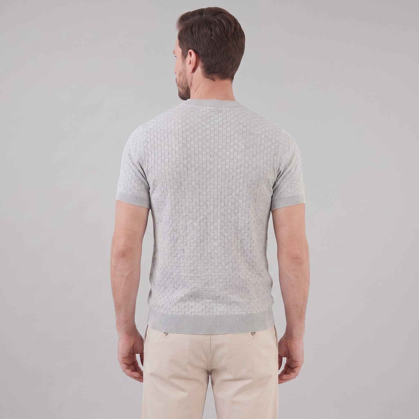 Herren Strickshirt mit Korbgeflecht-Struktur | Reinhard_16