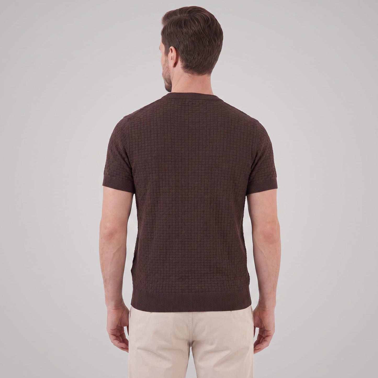 Herren Strickshirt mit Korbgeflecht-Struktur | Reinhard_22