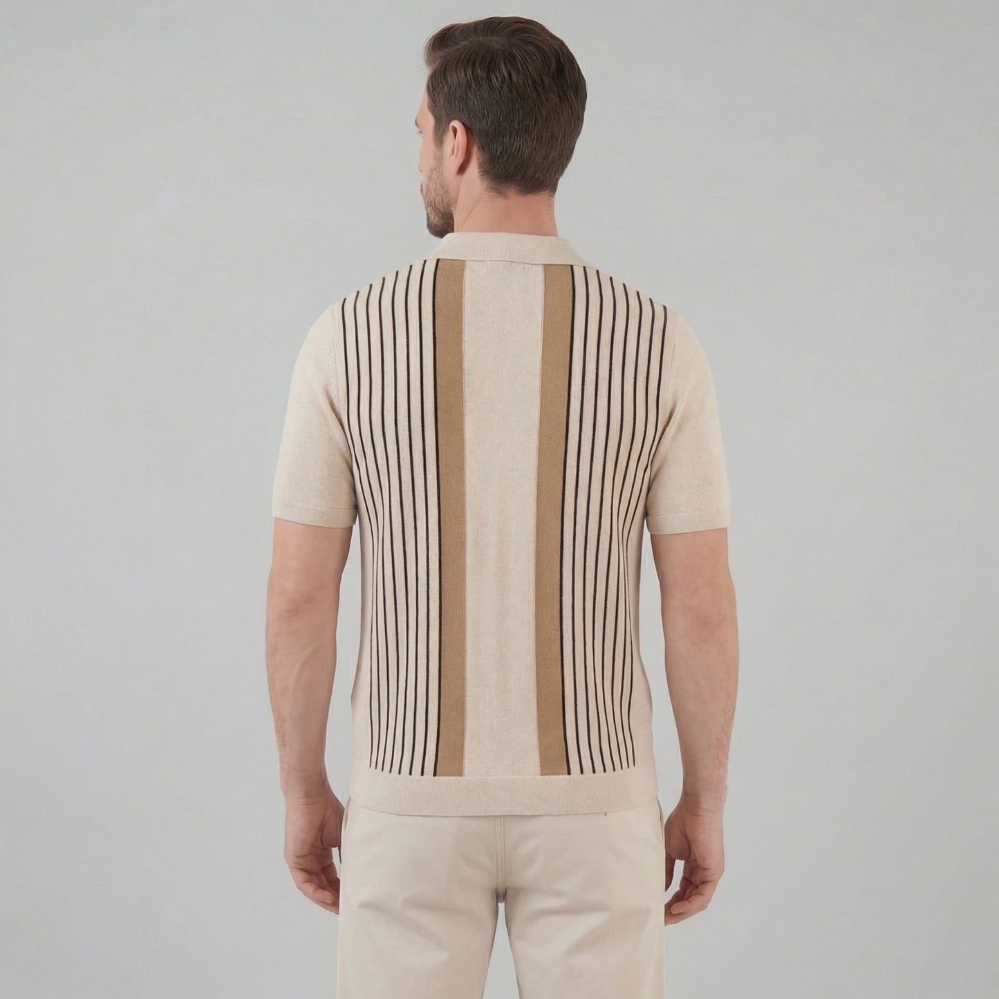 Herren Strickhemd mit Streifenmuster | Friedrich_2