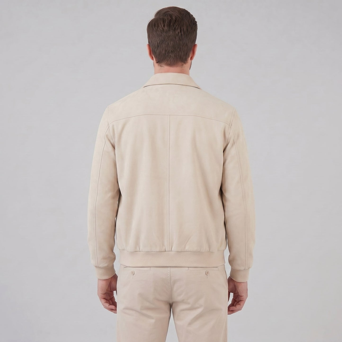 Herren Blouson Beige mit Rippbündchen | Arthur_3