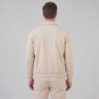 Herren Blouson Beige mit Rippbündchen | Arthur