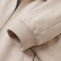 Herren Blouson Beige mit Rippbündchen | Arthur