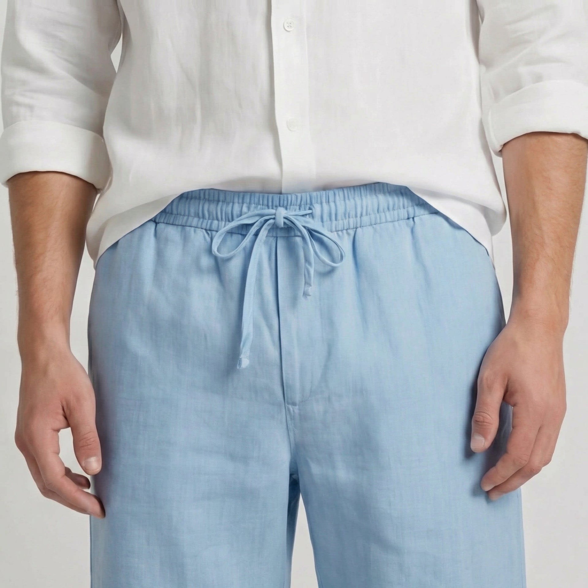 Herren Leinenshorts mit Elastikbund | Merten