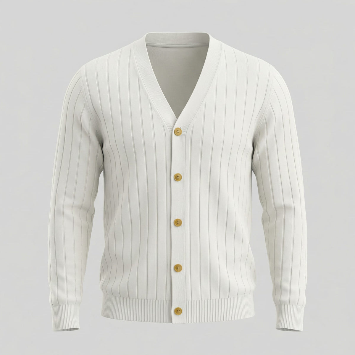 Herren Rippstrickjacke mit V-Ausschnitt | Rupert_10