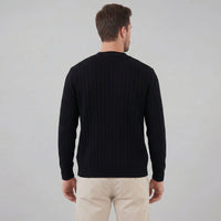 Herren Rippstrickjacke mit V-Ausschnitt | Rupert