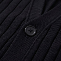 Herren Rippstrickjacke mit V-Ausschnitt | Rupert