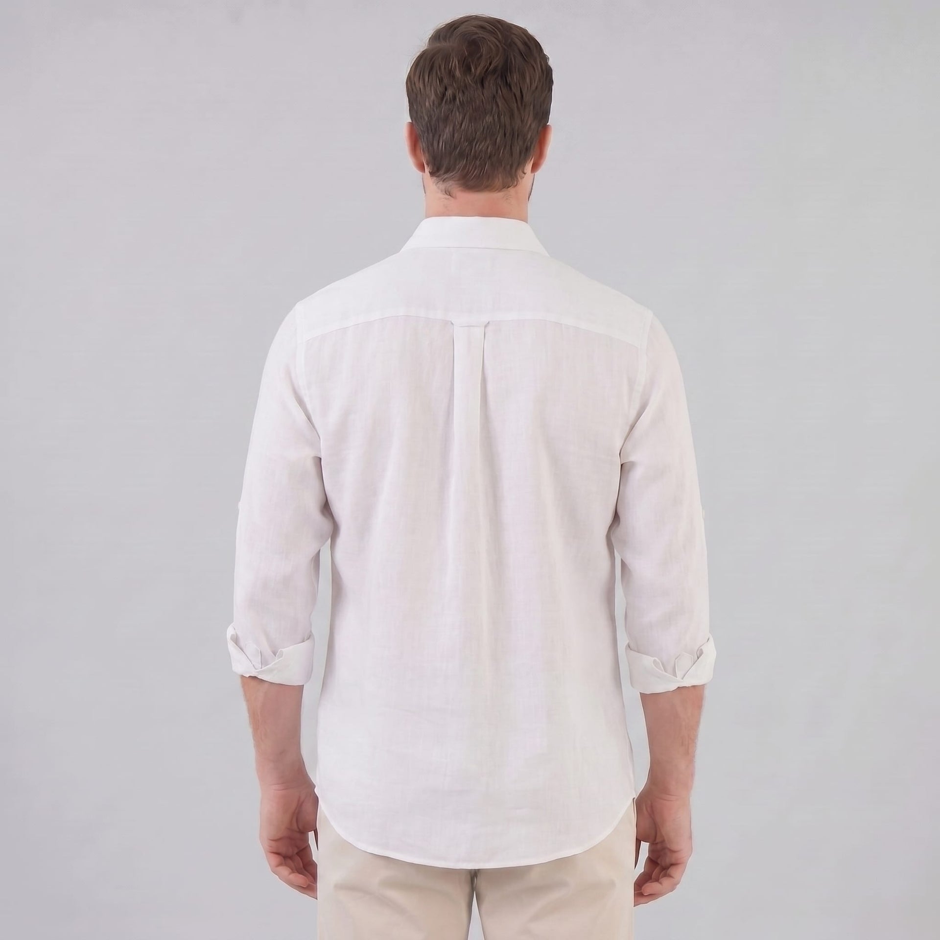 Herren Leinenhemd mit Brusttaschen | Fritz
