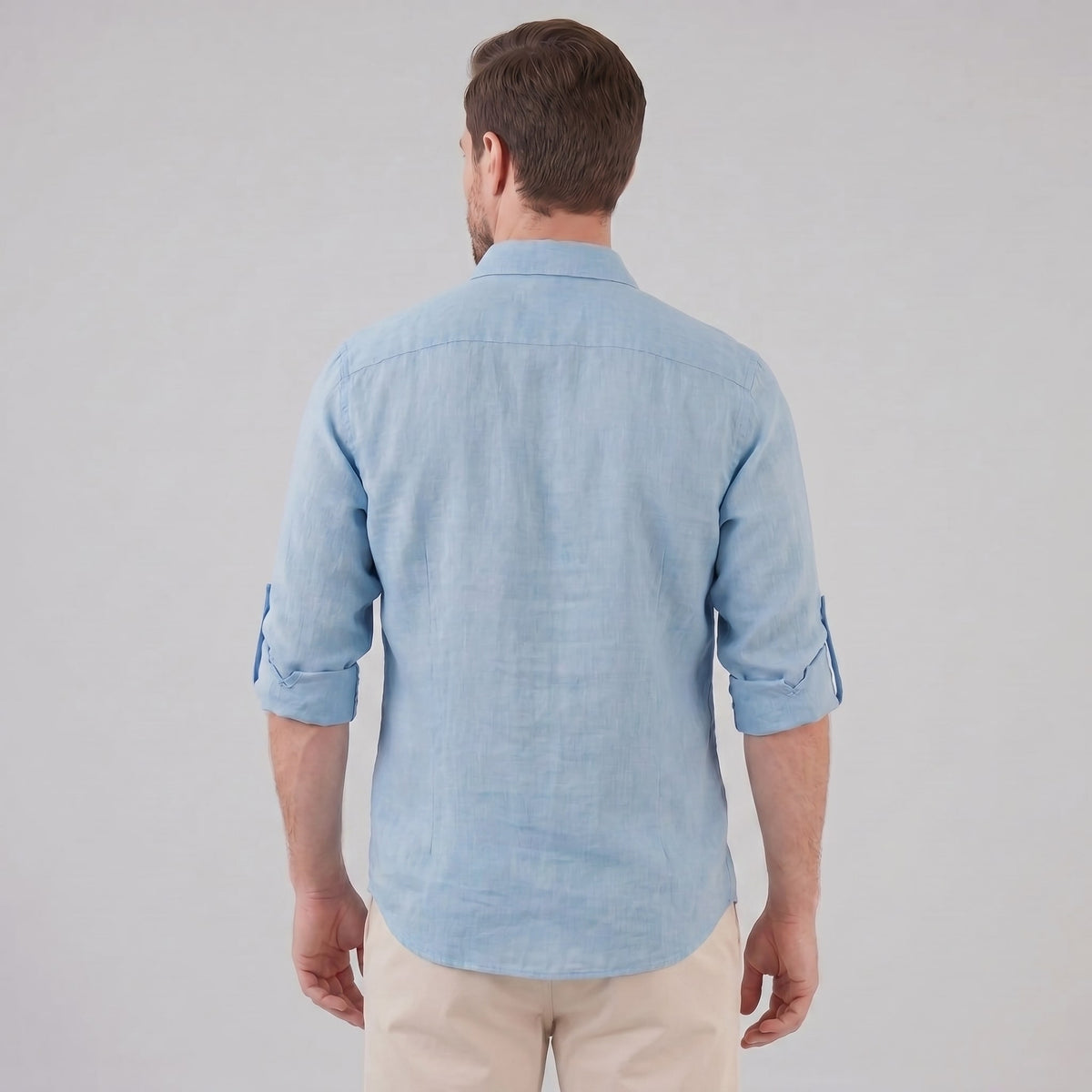 Herren Leinenhemd mit Brusttaschen | Fritz_8
