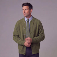 Herren Strickjacke mit Knopfleiste und Rundhals | Dietmar