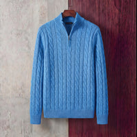 Herren Zopfstrickpullover mit Stehkragen | Ulf