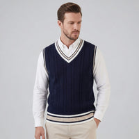Herren Strickweste mit V-Ausschnitt | Tim