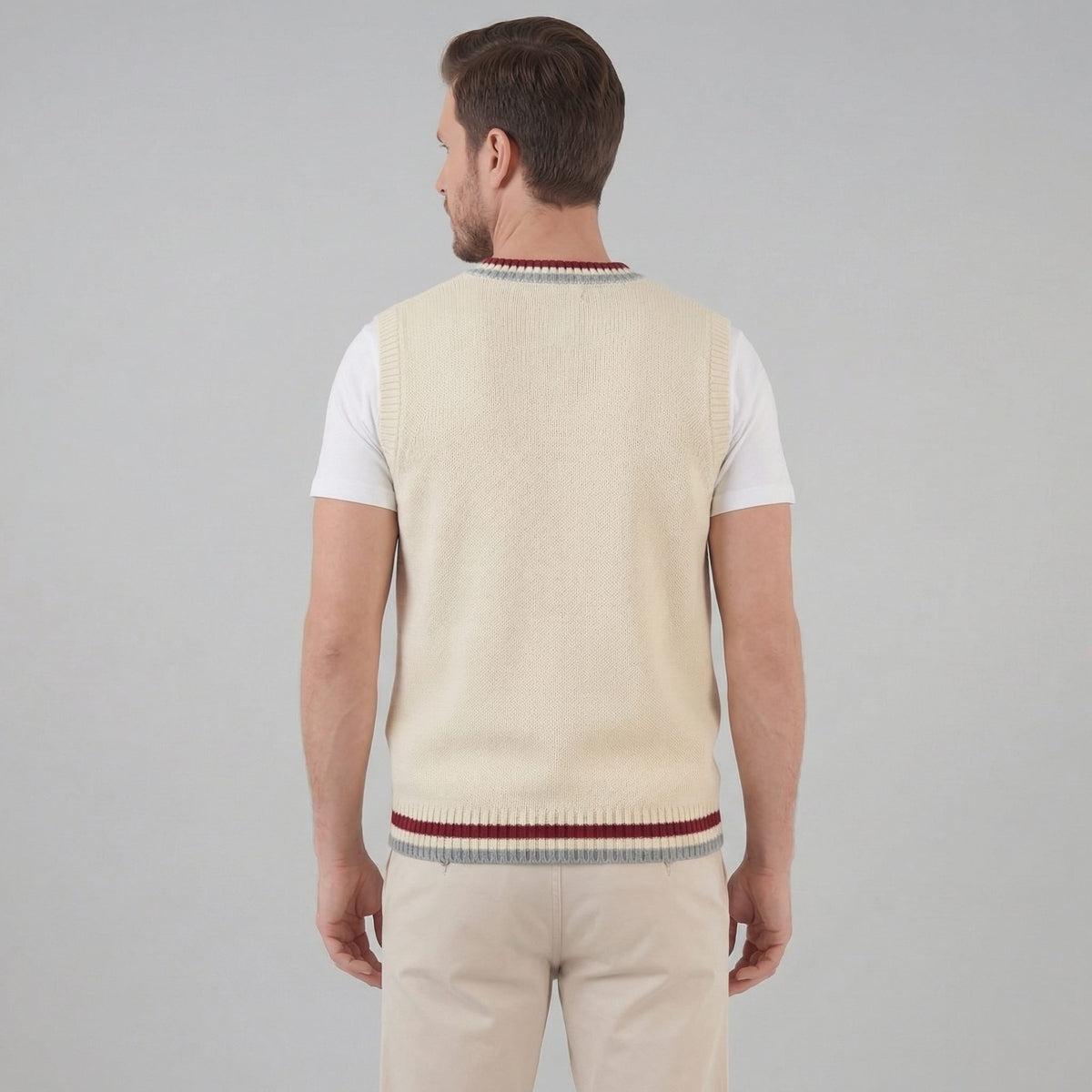 Herren Strickweste mit V-Ausschnitt | Tim_12