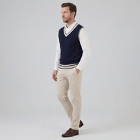 Herren Strickweste mit V-Ausschnitt | Tim