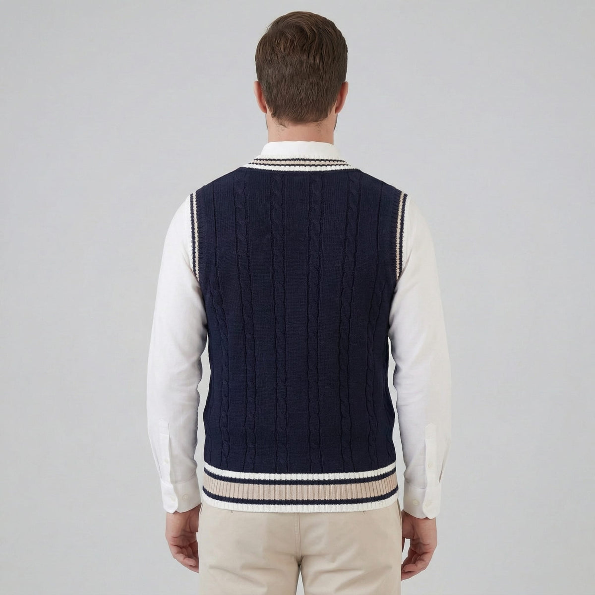 Herren Strickweste mit V-Ausschnitt | Tim