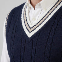 Herren Strickweste mit V-Ausschnitt | Tim