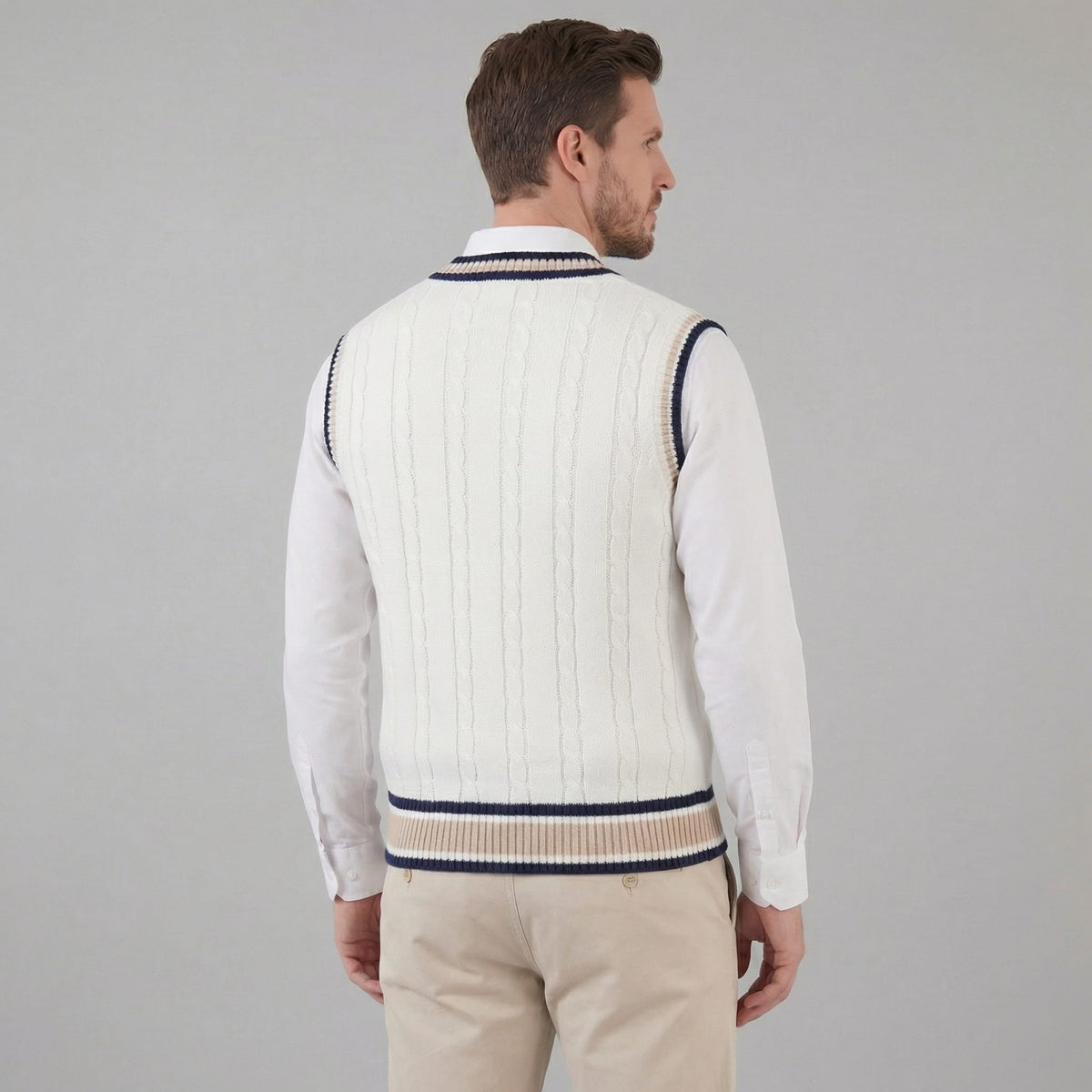 Herren Strickweste mit V-Ausschnitt | Tim