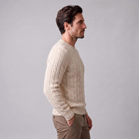 Herren Wollpullover mit Zopfmuster | Sascha