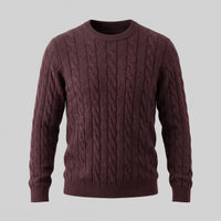 Herren Wollpullover mit Zopfmuster | Sascha