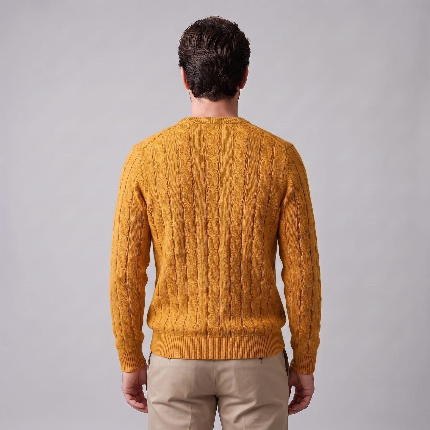 Herren Wollpullover mit Zopfmuster | Sascha_22