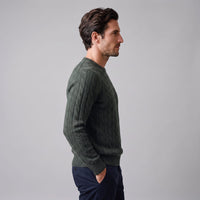 Herren Wollpullover mit Zopfmuster | Sascha