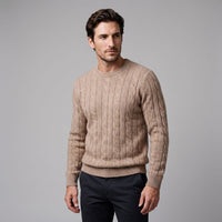 Herren Wollpullover mit Zopfmuster | Sascha