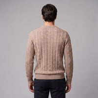 Herren Wollpullover mit Zopfmuster | Sascha