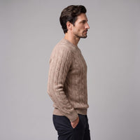 Herren Wollpullover mit Zopfmuster | Sascha