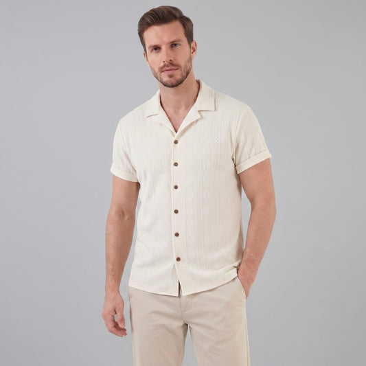 Herren Strickhemd mit Jacquardmuster | Gabriel_1