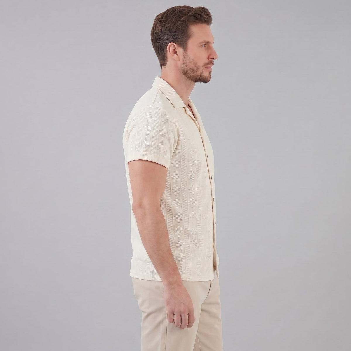 Herren Strickhemd mit Jacquardmuster | Gabriel_2