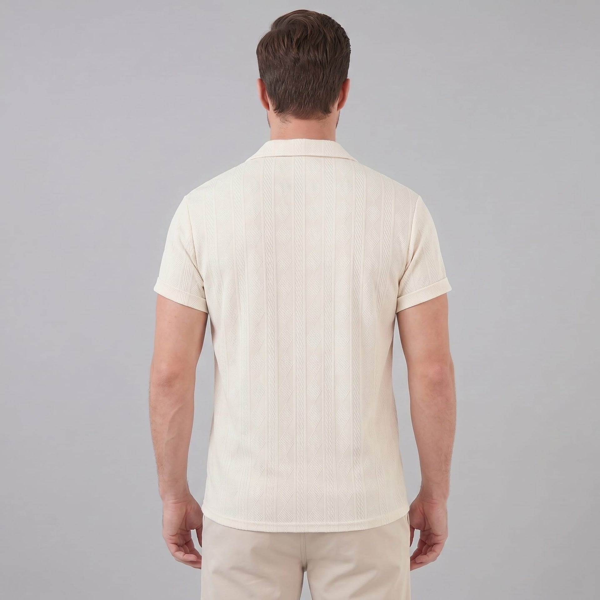 Herren Strickhemd mit Jacquardmuster | Gabriel