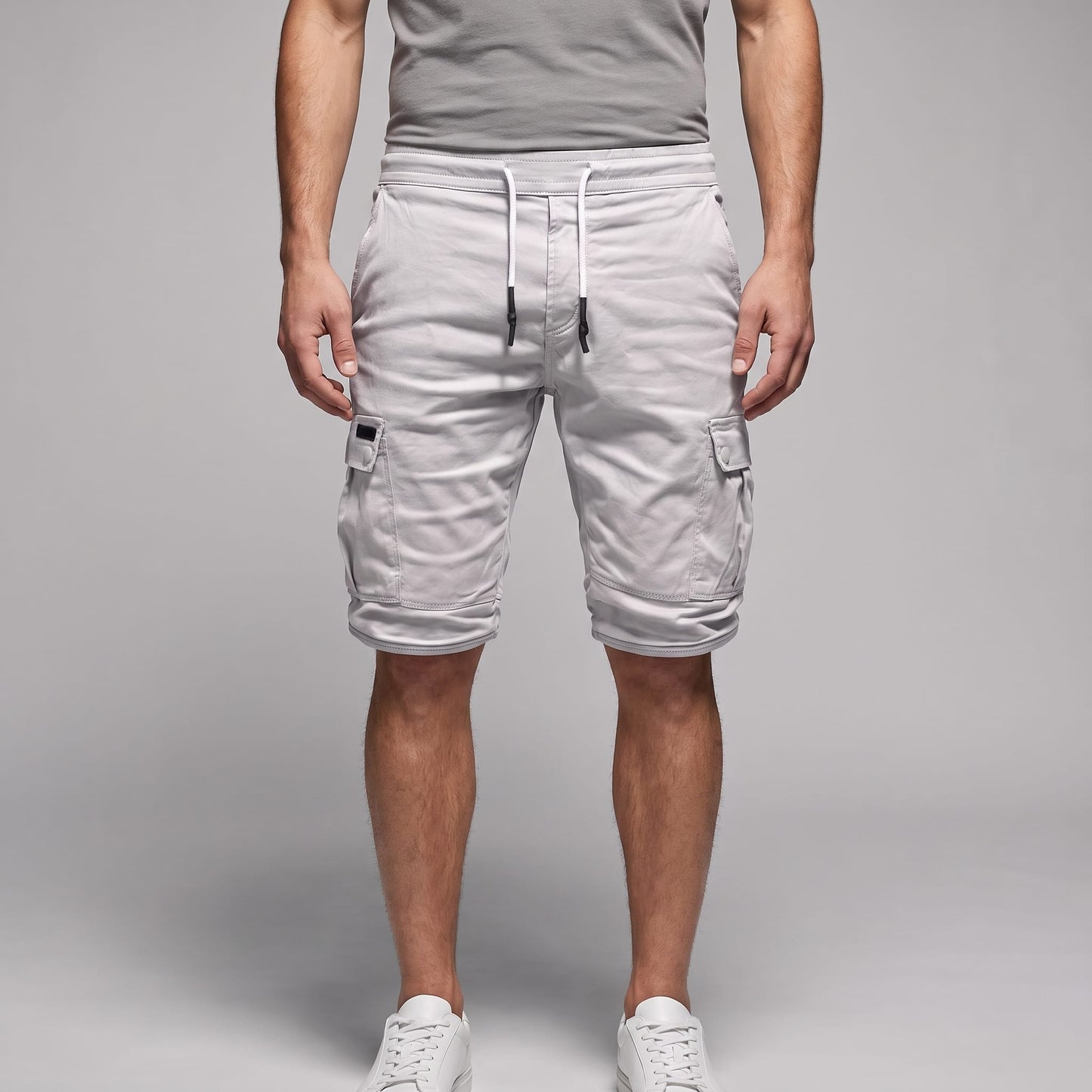 Herren Cargoshorts mit Kordelzug und Klappentaschen | Mirko_1