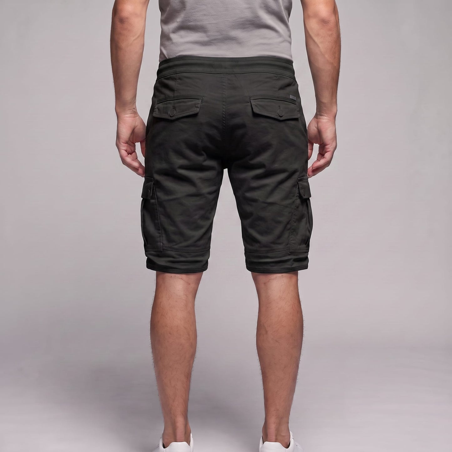 Herren Cargoshorts mit Kordelzug und Klappentaschen | Mirko_16