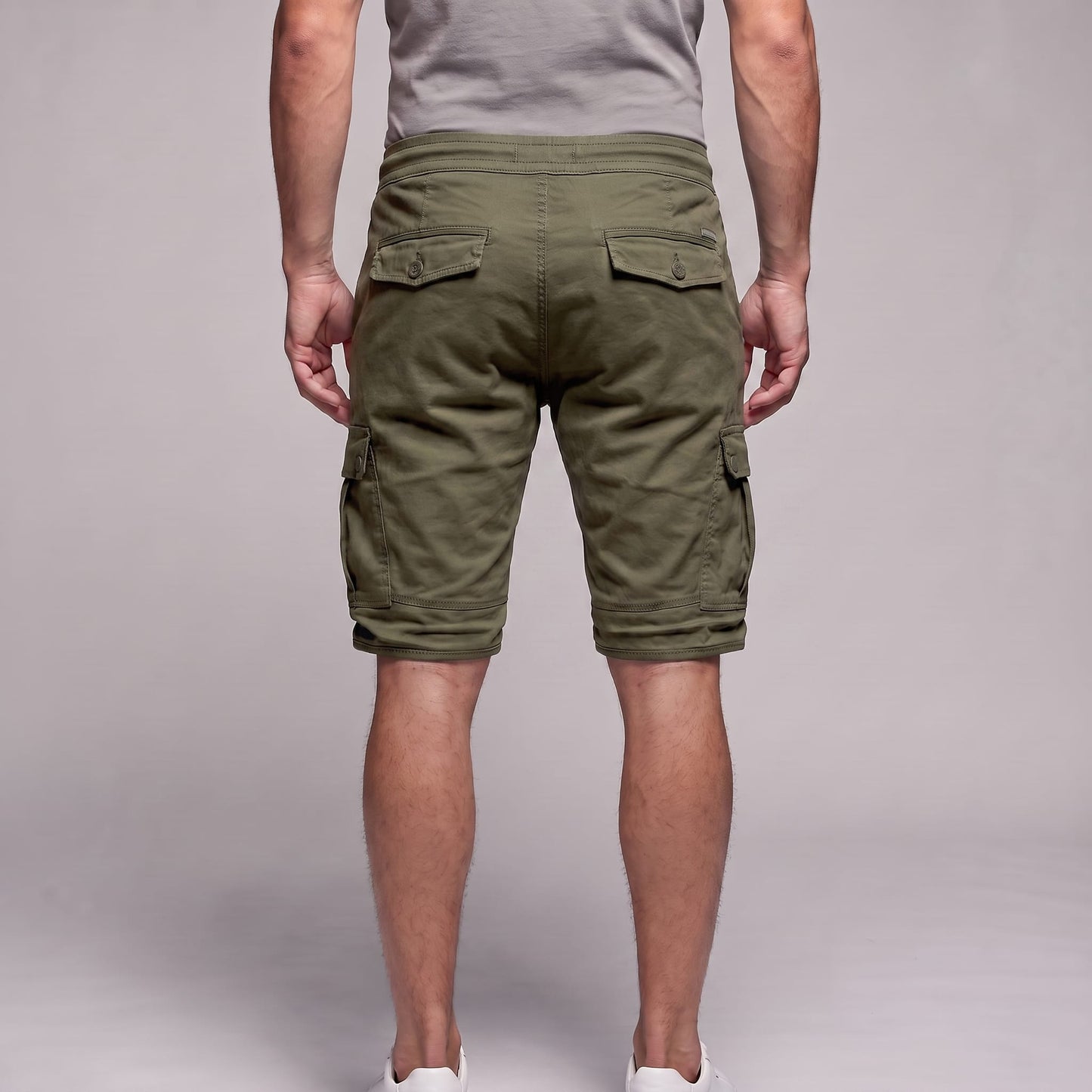Herren Cargoshorts mit Kordelzug und Klappentaschen | Mirko_22