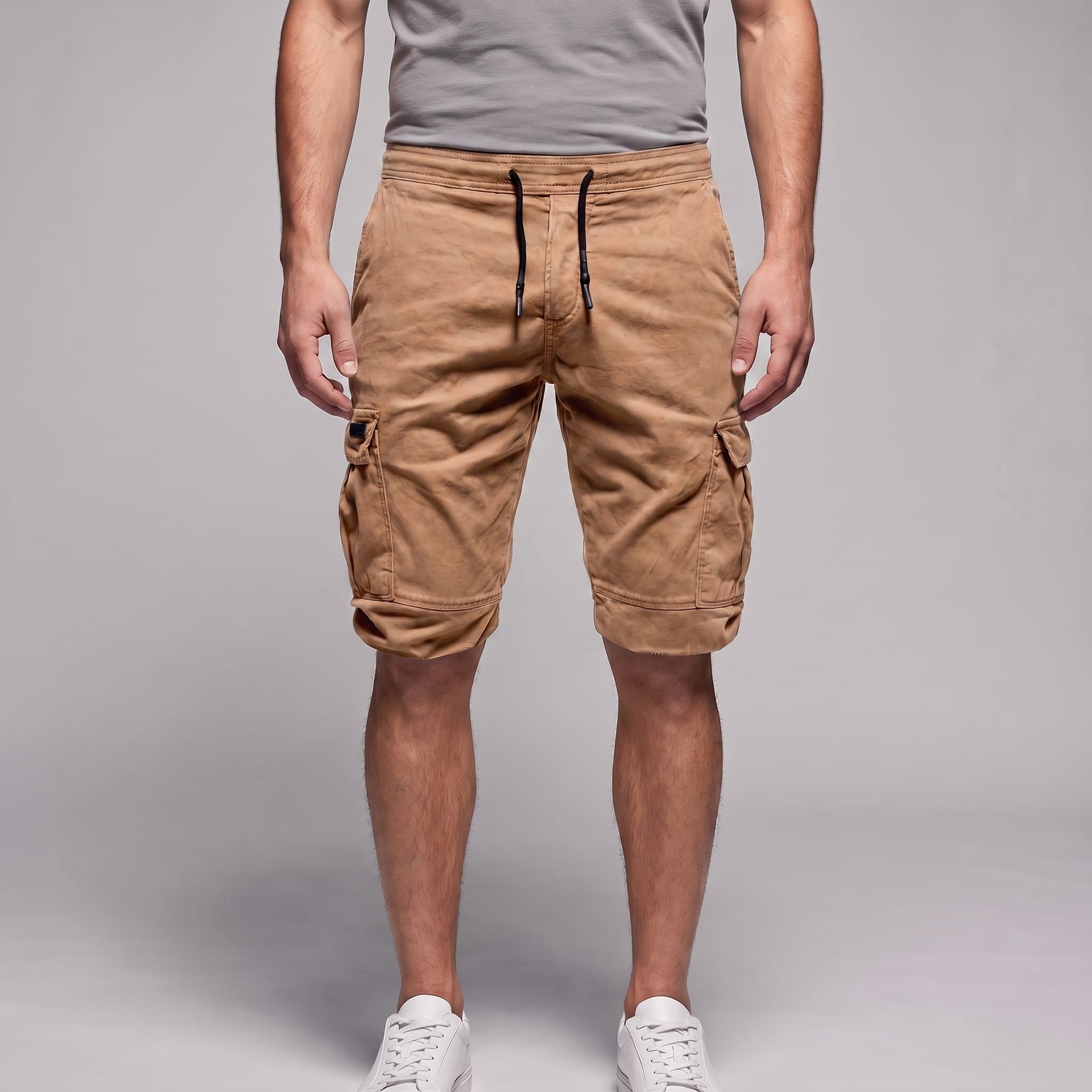 Herren Cargoshorts mit Kordelzug und Klappentaschen | Mirko
