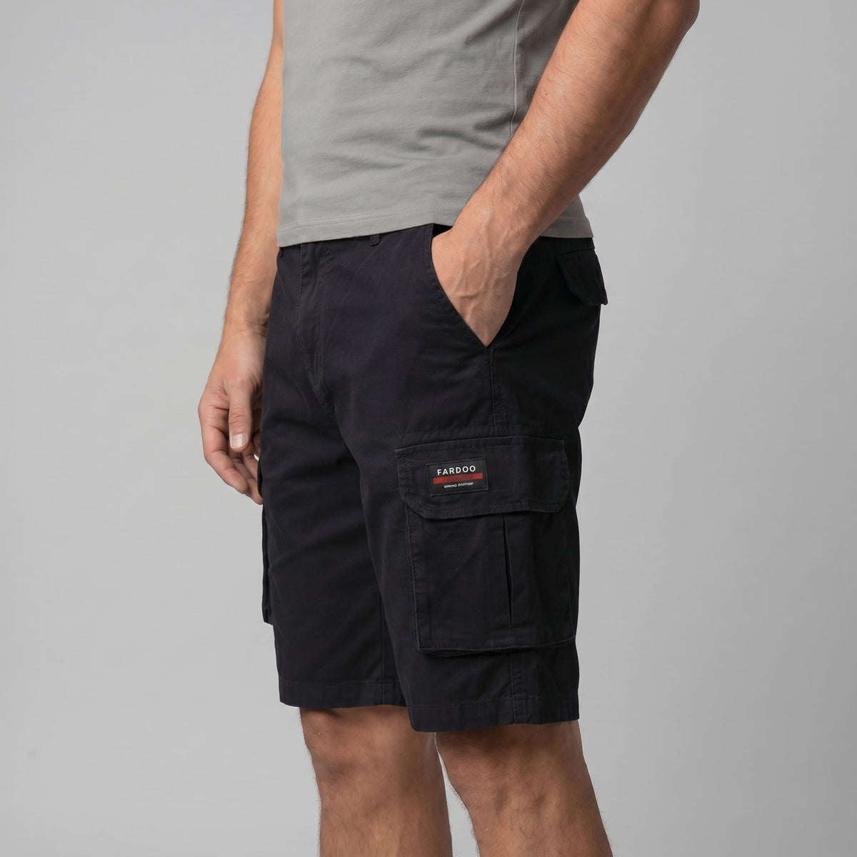 Herren Cargoshorts Comfort Fit mit Klappentaschen | Baldur