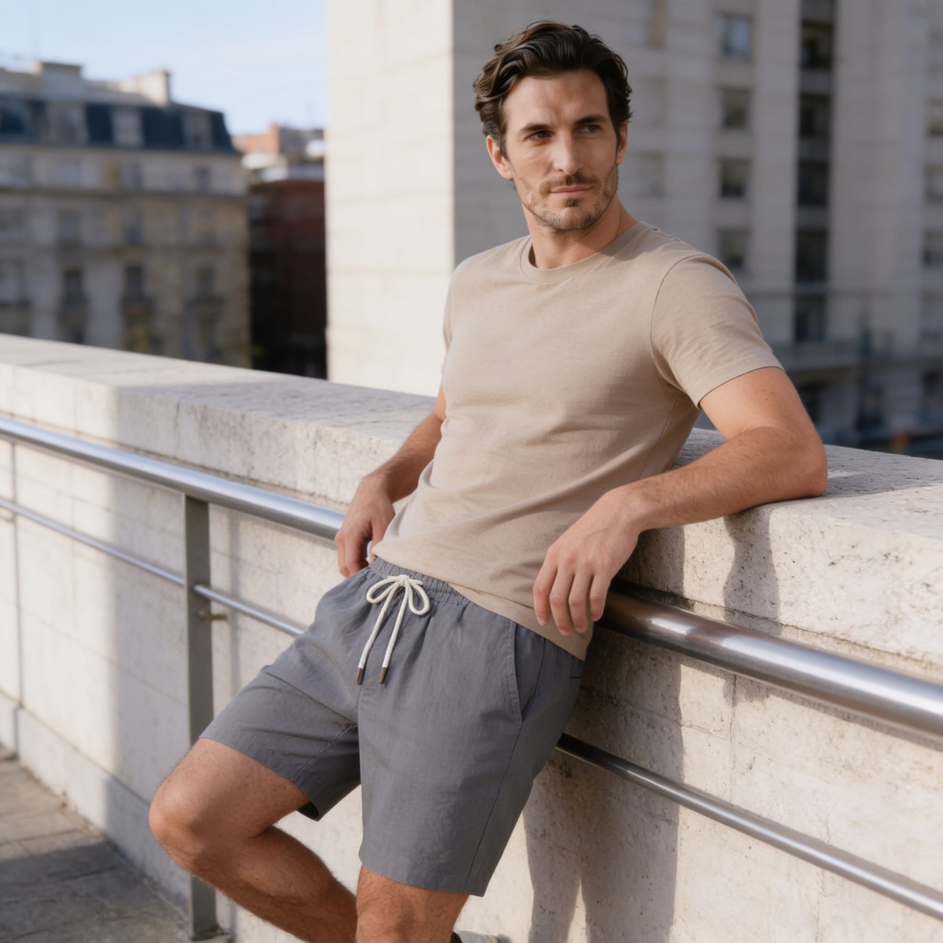 Herren Shorts mit Elastikbund und Kordelzug | Moritz