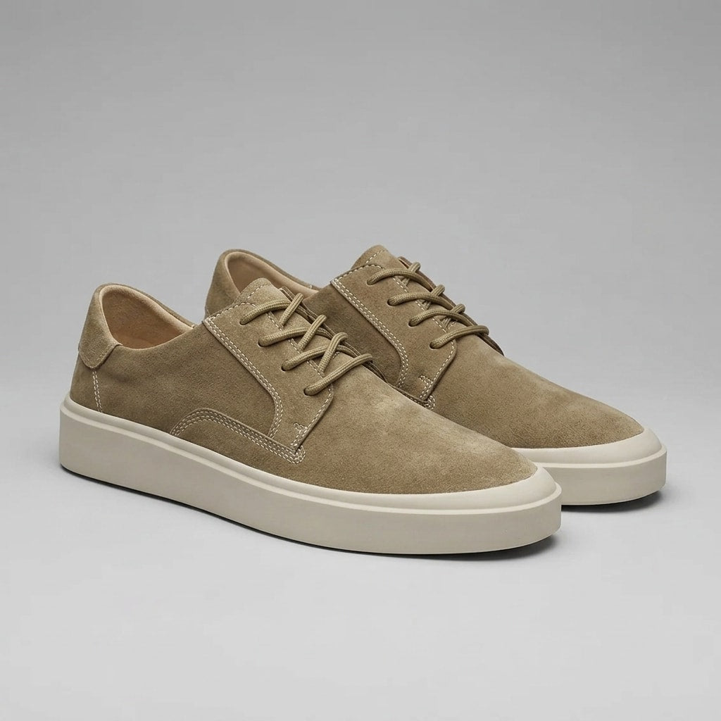 Herren Sneaker in Wildlederoptik mit Kontrastnaht | Ludolf_1