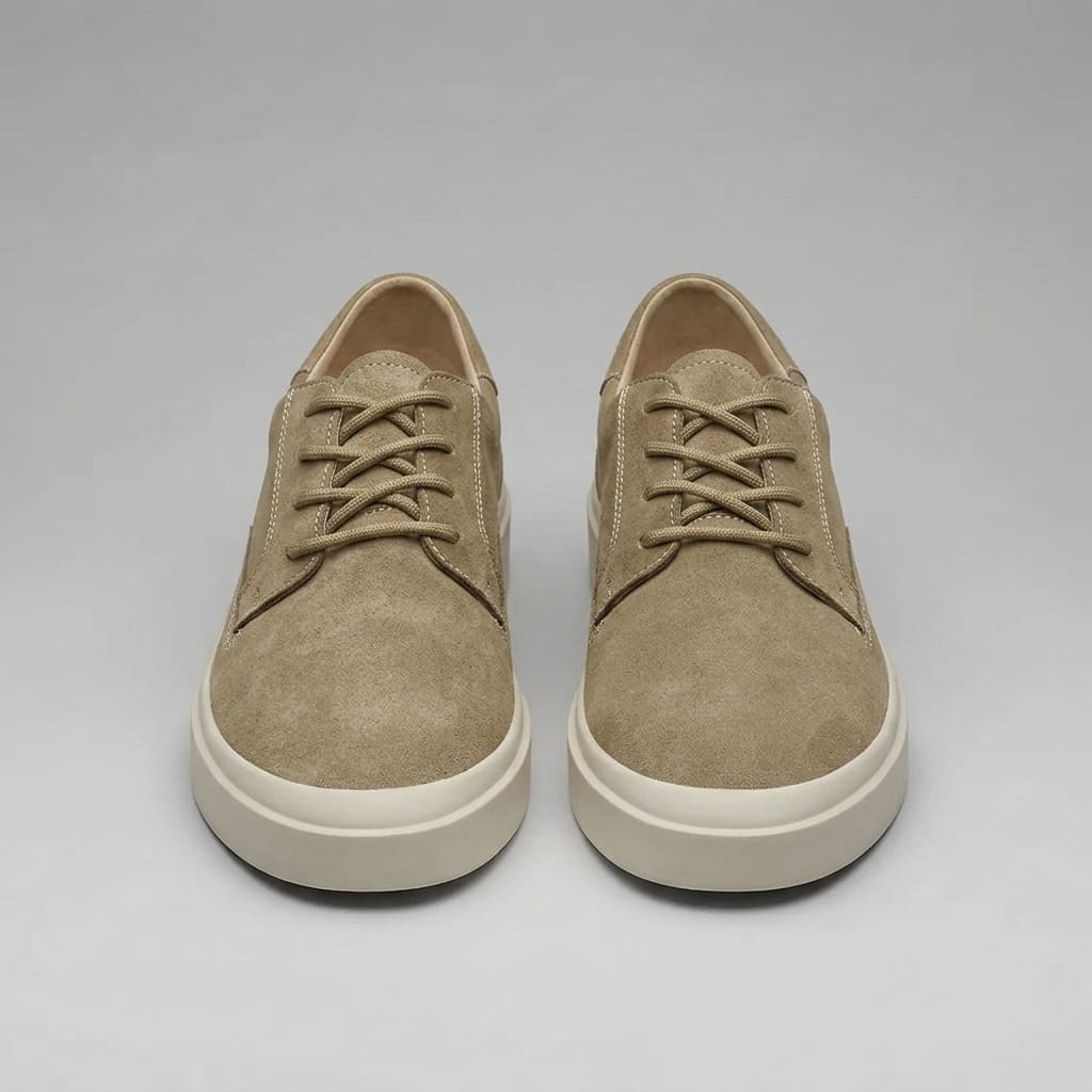 Herren Sneaker in Wildlederoptik mit Kontrastnaht | Ludolf