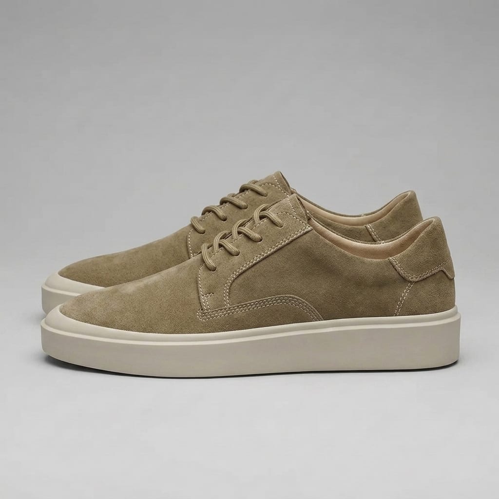 Herren Sneaker in Wildlederoptik mit Kontrastnaht | Ludolf_3
